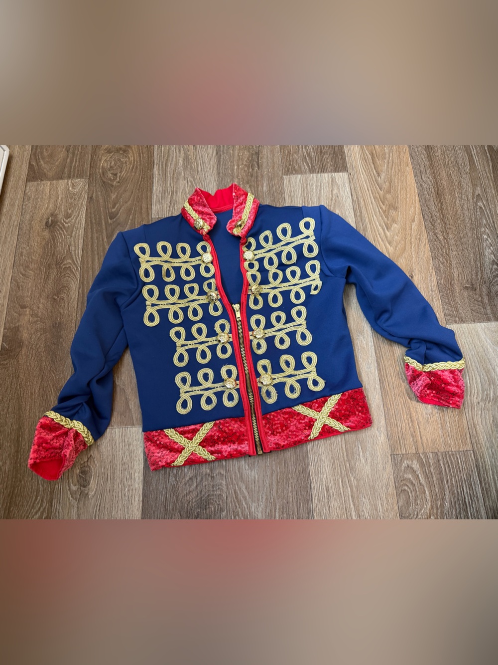 Weissmans costume Navy and Red Military-Inspired  Jacket